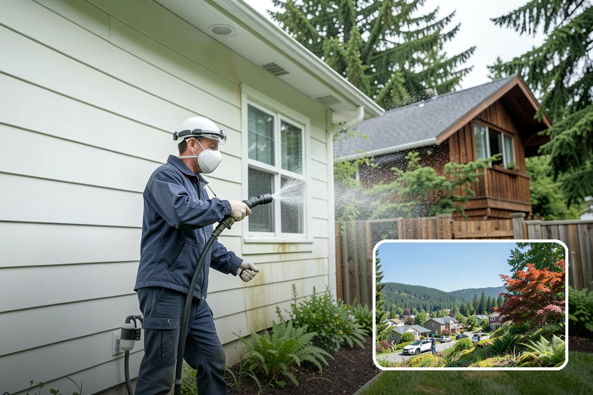 Parking Lot Cleaning in Index, Snohomish County, WA - Restores a bright, professional first impression