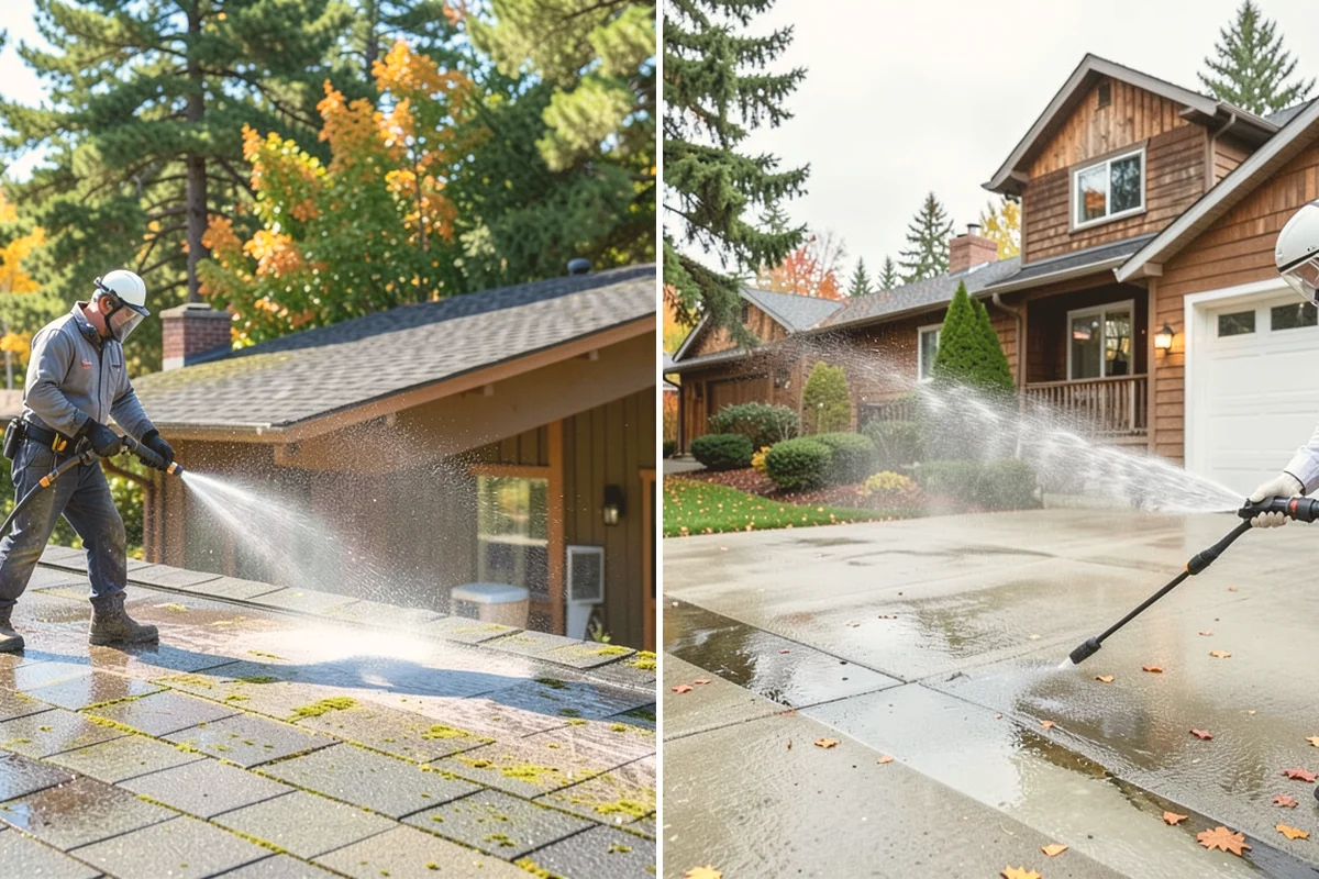 Parking Lot Cleaning in Kent, King County, WA - Blow and sweep the lot clear of loose debris