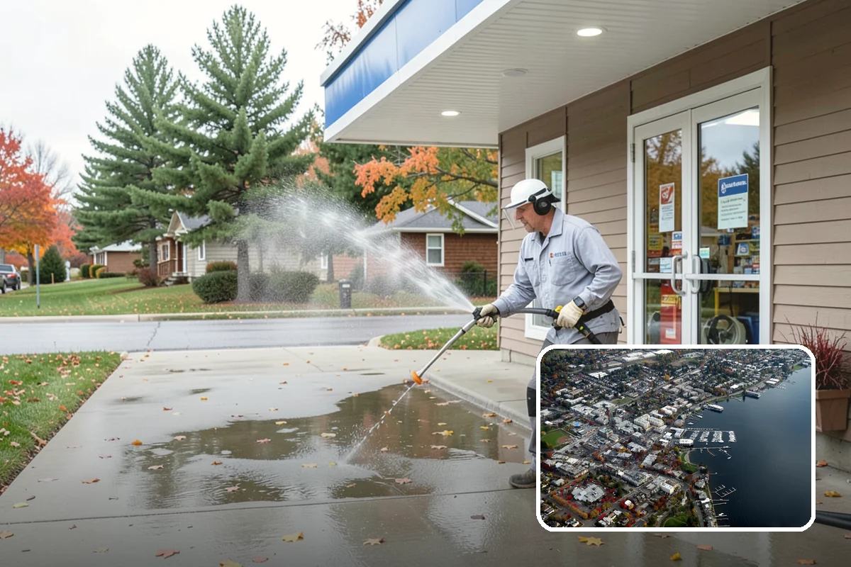Parking Lot Cleaning in Kirkland, King County, WA - Restores a bright, professional first impression