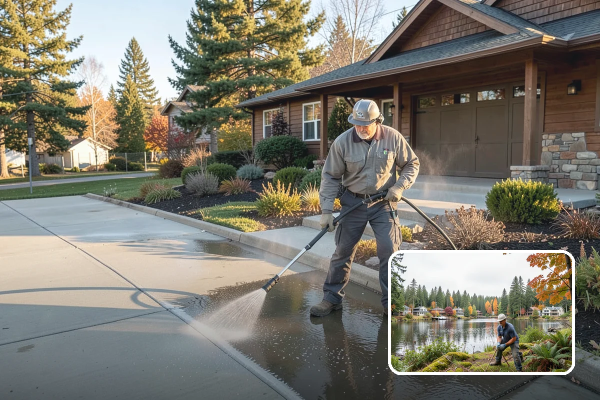 Parking Lot Cleaning in La Conner, Skagit County, WA - Restores a bright, professional first impression
