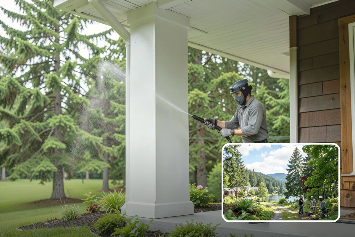 Parking Lot Cleaning in Lake Forest Park, King County, WA - Restores a bright, professional first impression