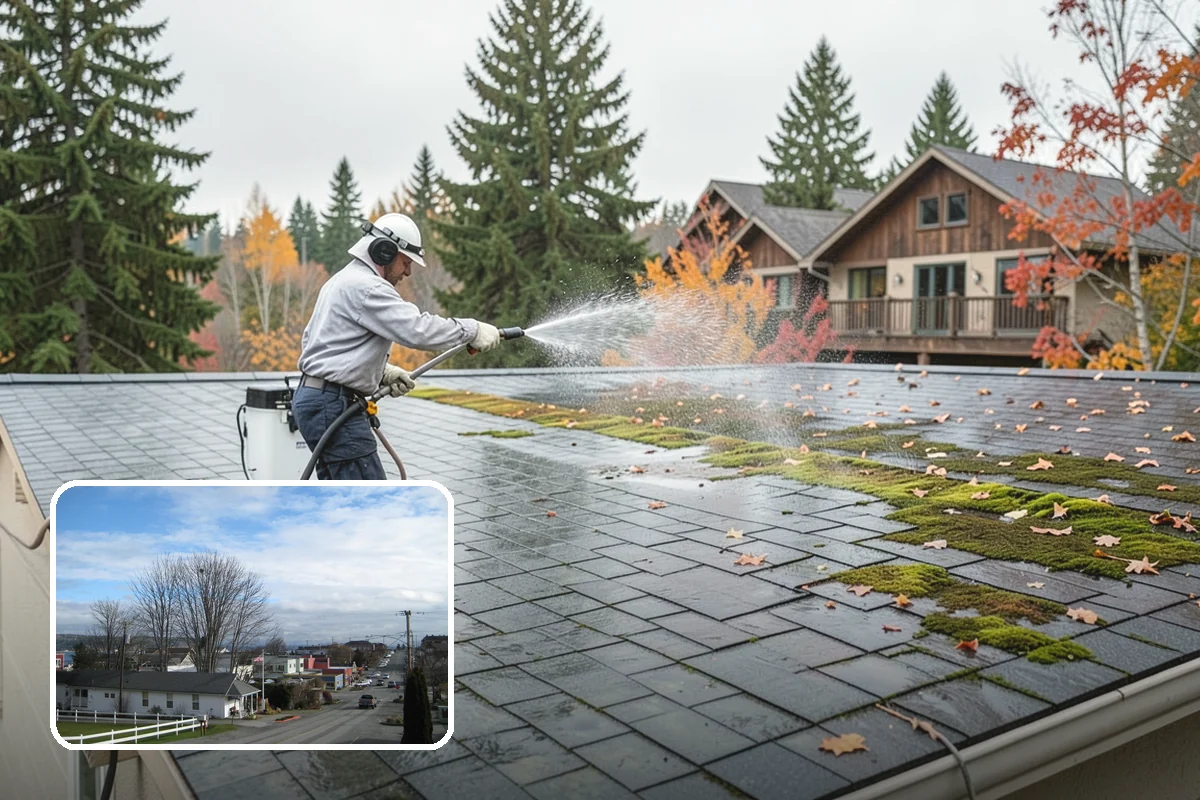 Parking Lot Cleaning in Langley, Island County, WA - Restores a bright, professional first impression