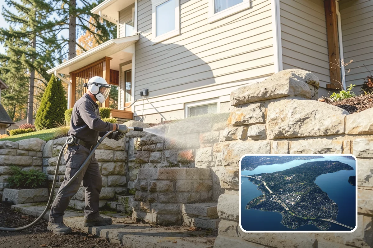 Parking Lot Cleaning in Mercer Island, King County, WA - Restores a bright, professional first impression