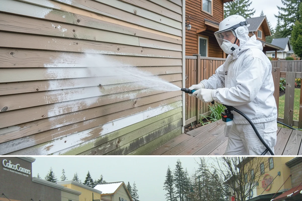Parking Lot Cleaning in Mill Creek, Snohomish County, WA - Full lot cleaning is ideal in late spring or summer when pavement dries fast, with high-traffic zones spot-cleaned as needed.