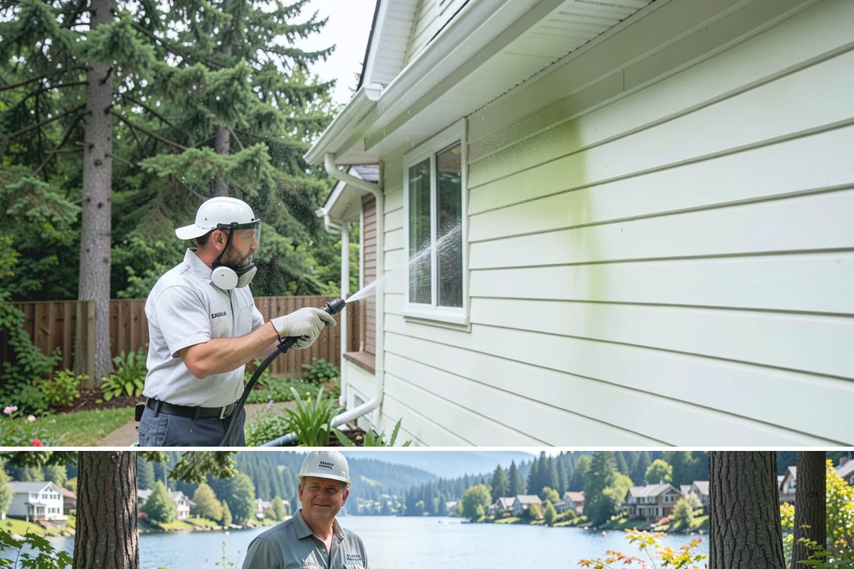 Parking Lot Cleaning in Milton, King County, WA - Full lot cleaning is ideal in late spring or summer when pavement dries fast, with high-traffic zones spot-cleaned as needed.