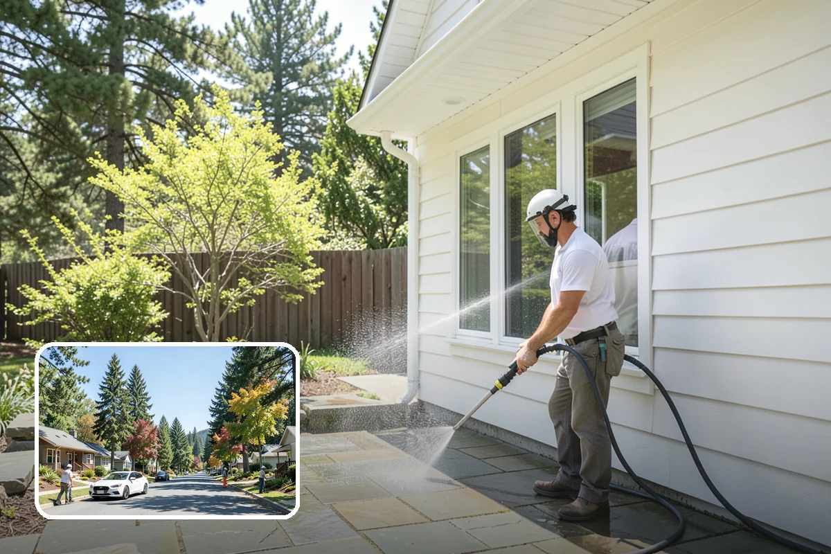 Parking Lot Cleaning in Orting, Pierce County, WA - Restores a bright, professional first impression