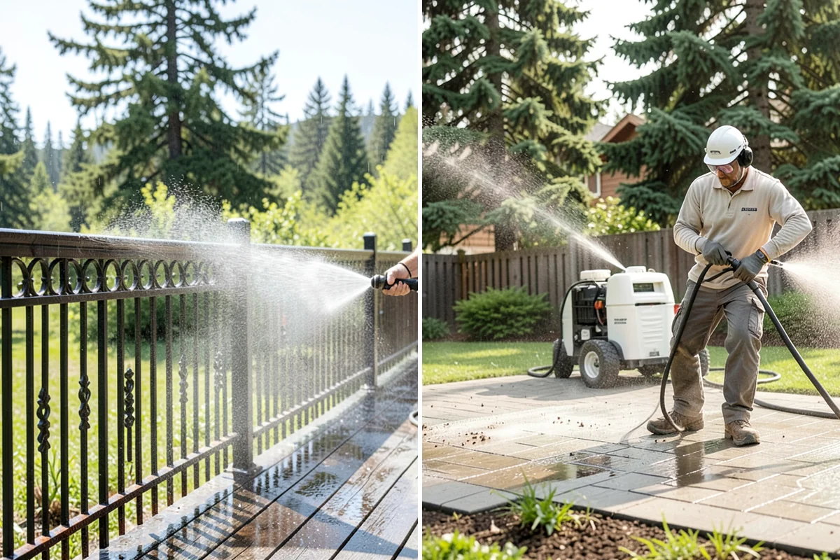 Parking Lot Cleaning in Pacific, King County, WA - Blow and sweep the lot clear of loose debris