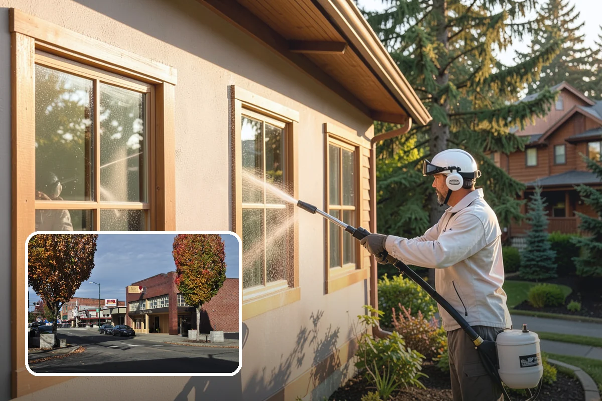 Parking Lot Cleaning in Puyallup, Pierce County, WA - Restores a bright, professional first impression
