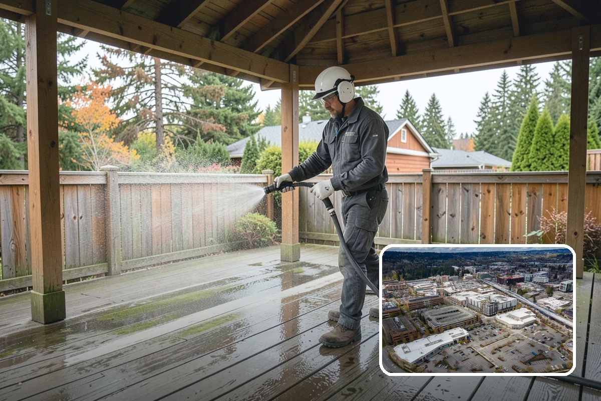 Parking Lot Cleaning in Redmond, King County, WA - Restores a bright, professional first impression