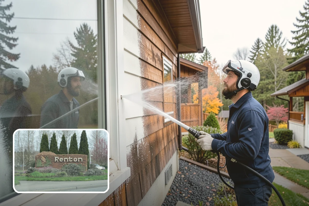Parking Lot Cleaning in Renton, King County, WA - Restores a bright, professional first impression