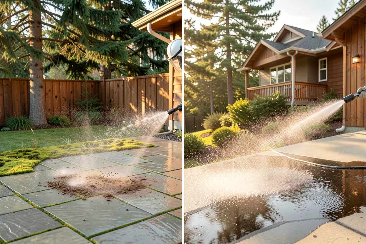 Parking Lot Cleaning in Seattle, King County, WA - Blow and sweep the lot clear of loose debris