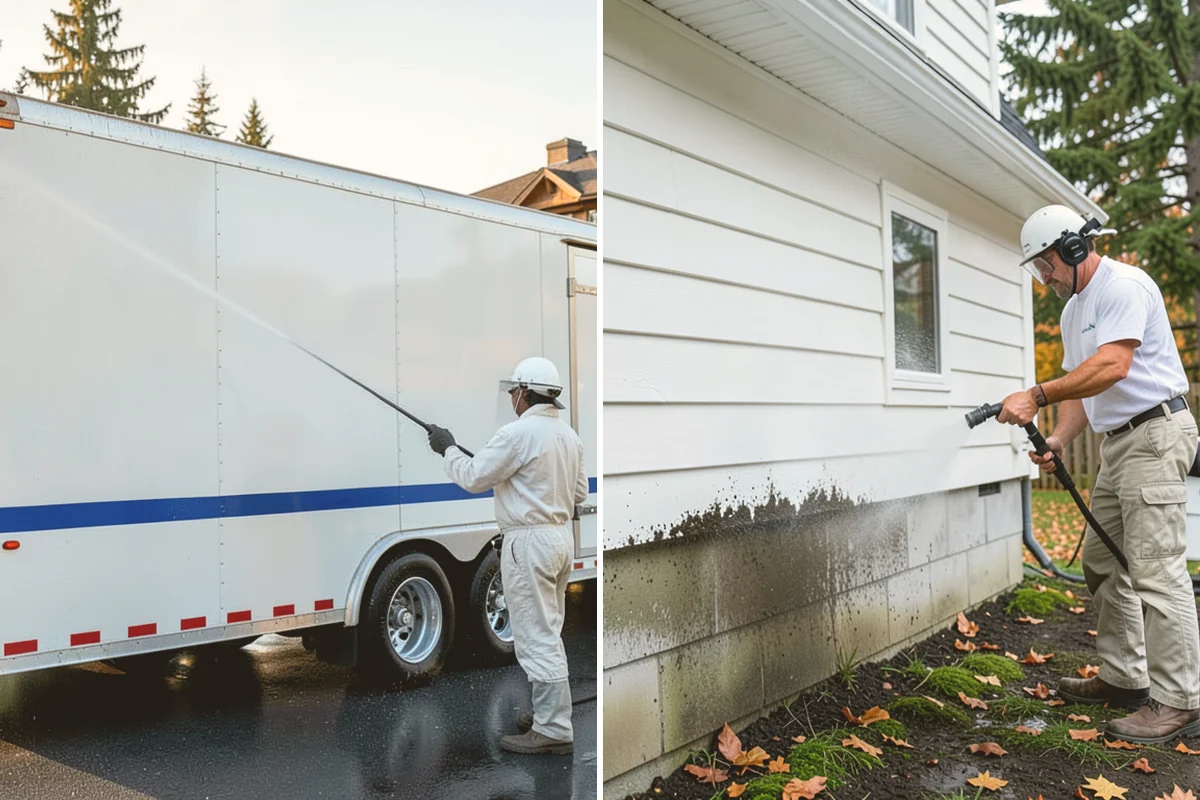Parking Lot Cleaning in Snohomish, Snohomish County, WA - Blow and sweep the lot clear of loose debris