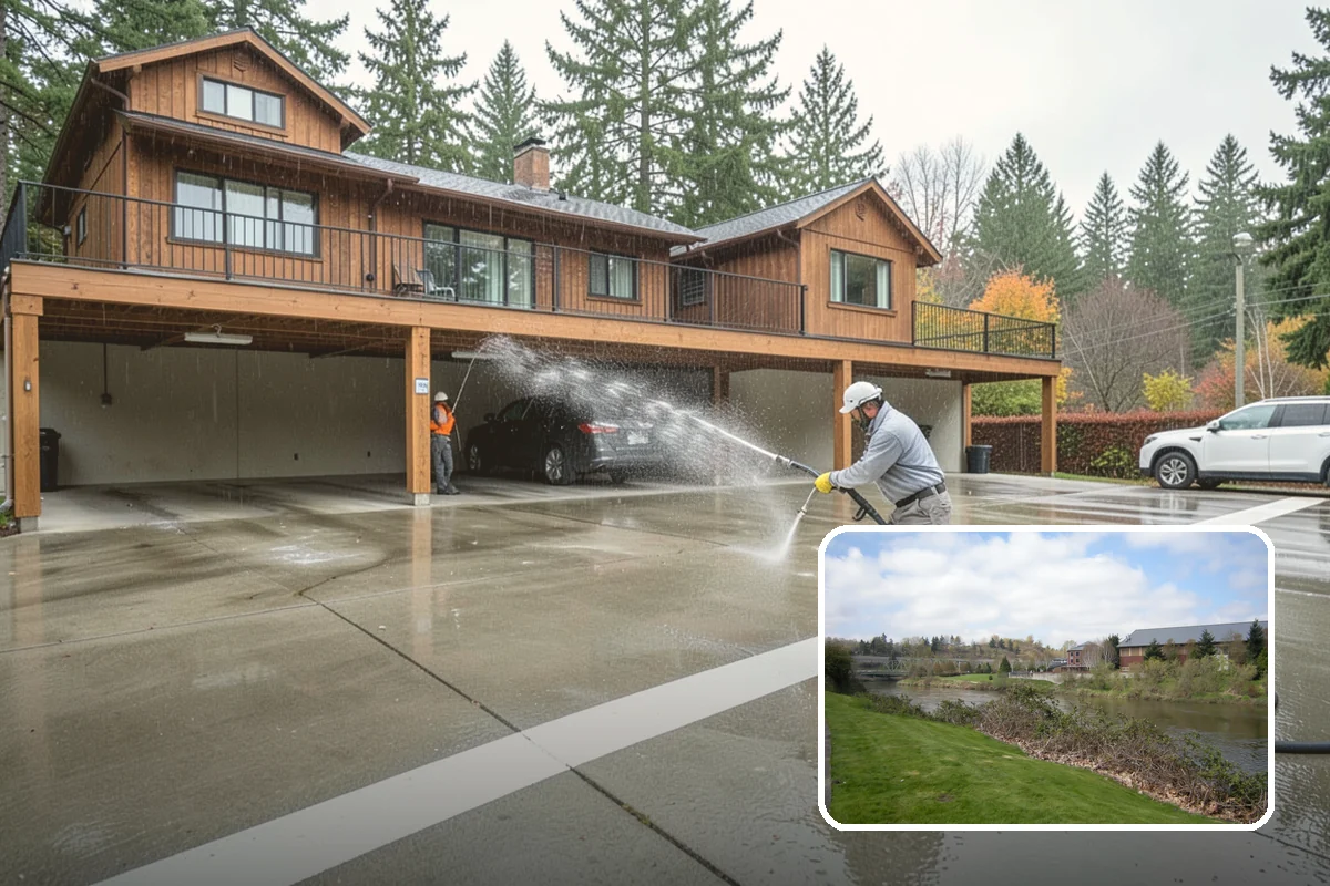 Parking Lot Cleaning in Tukwila, King County, WA - Restores a bright, professional first impression