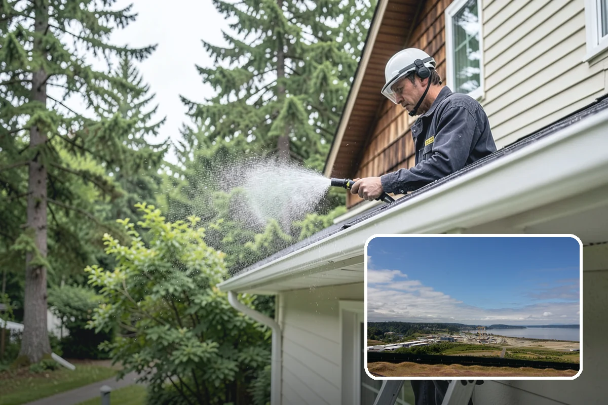 Parking Lot Cleaning in University Place, Pierce County, WA - Restores a bright, professional first impression