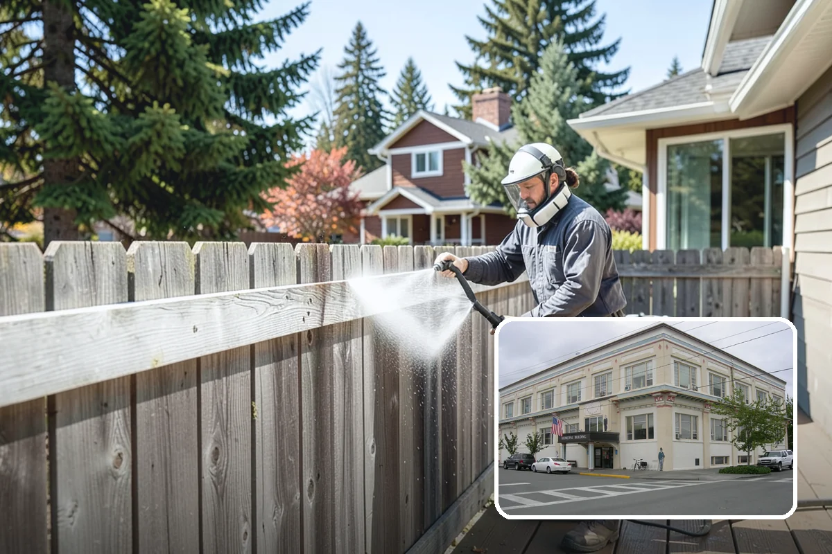 Patio Algae Removal in Anacortes, Skagit County, WA - Removes the slick, discoloring algae layer