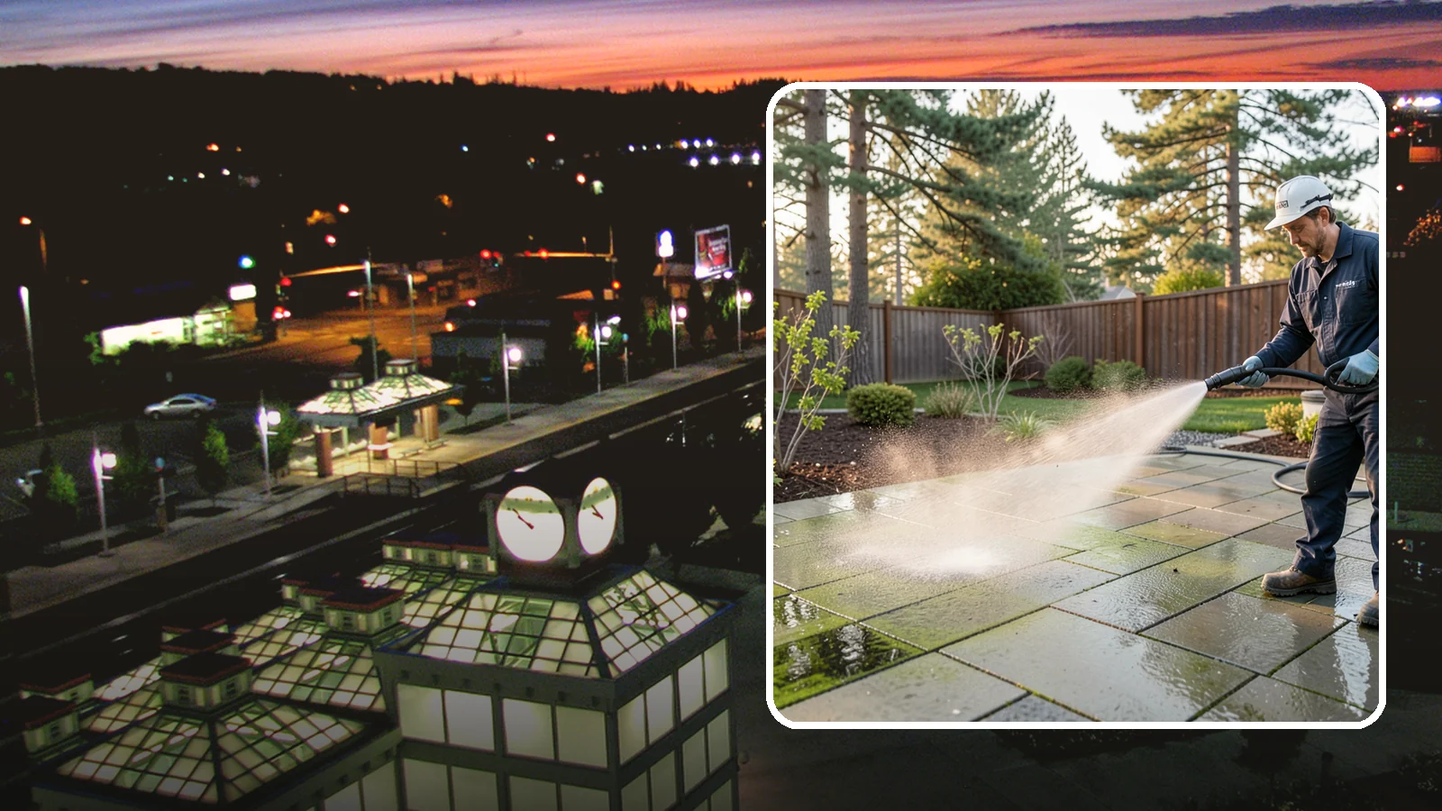 Patio Algae Removal in Auburn, King County, WA - Strip the slick green and black algae film that coats patios through Washington's wet months.