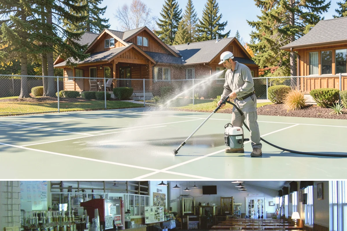 Patio Algae Removal in Black Diamond, King County, WA - Patio algae removal is most effective from late spring through summer when surfaces can dry.