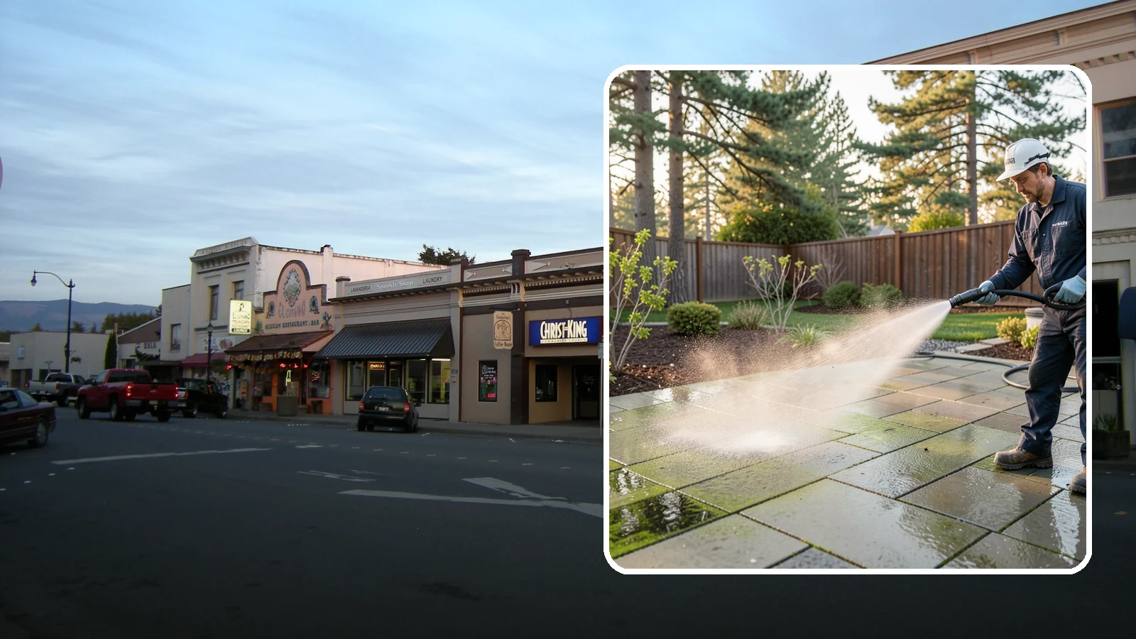 Patio Algae Removal in Burlington, Skagit County, WA - Strip the slick green and black algae film that coats patios through Washington's wet months.