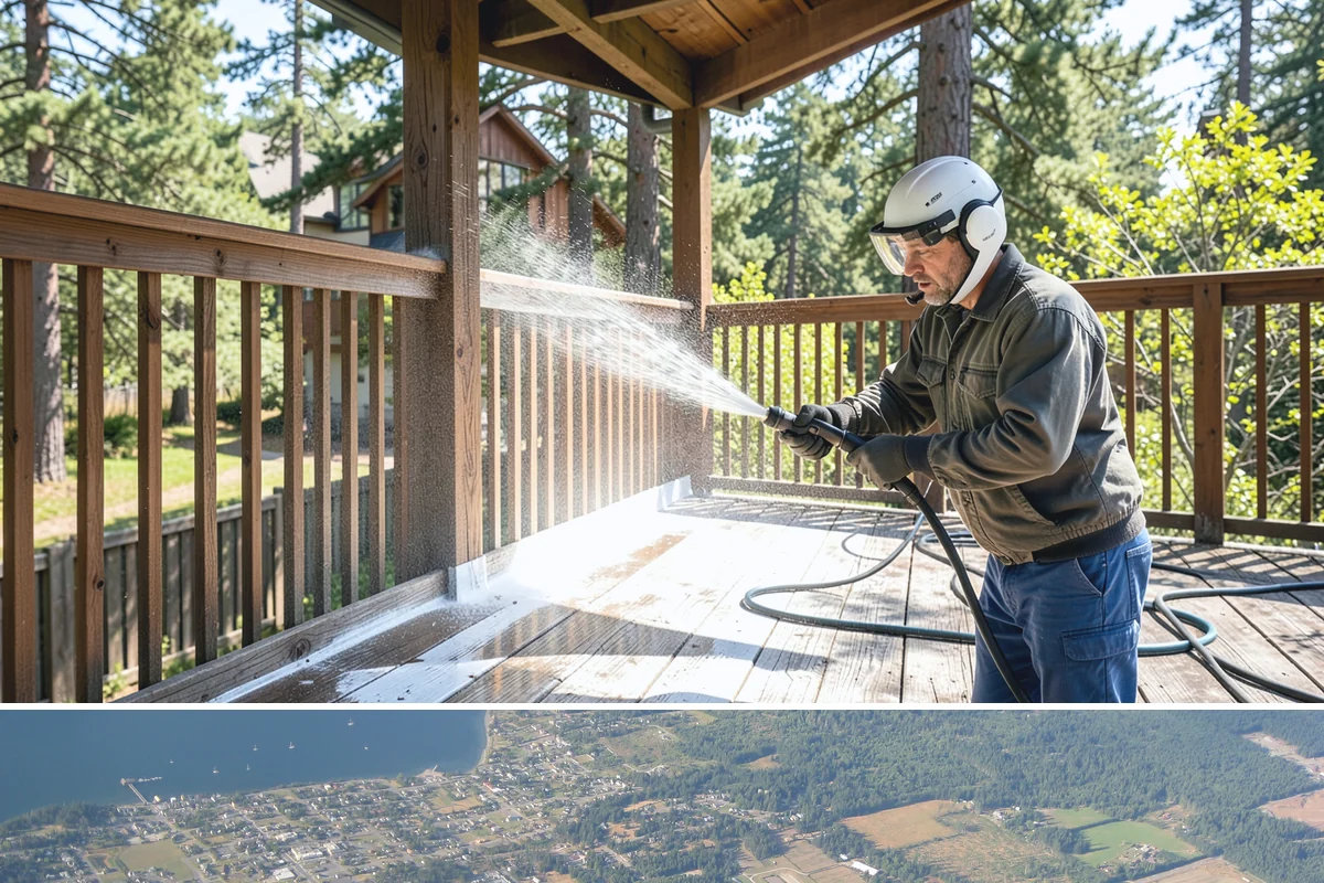Patio Algae Removal in Coupeville, Island County, WA - Patio algae removal is most effective from late spring through summer when surfaces can dry.