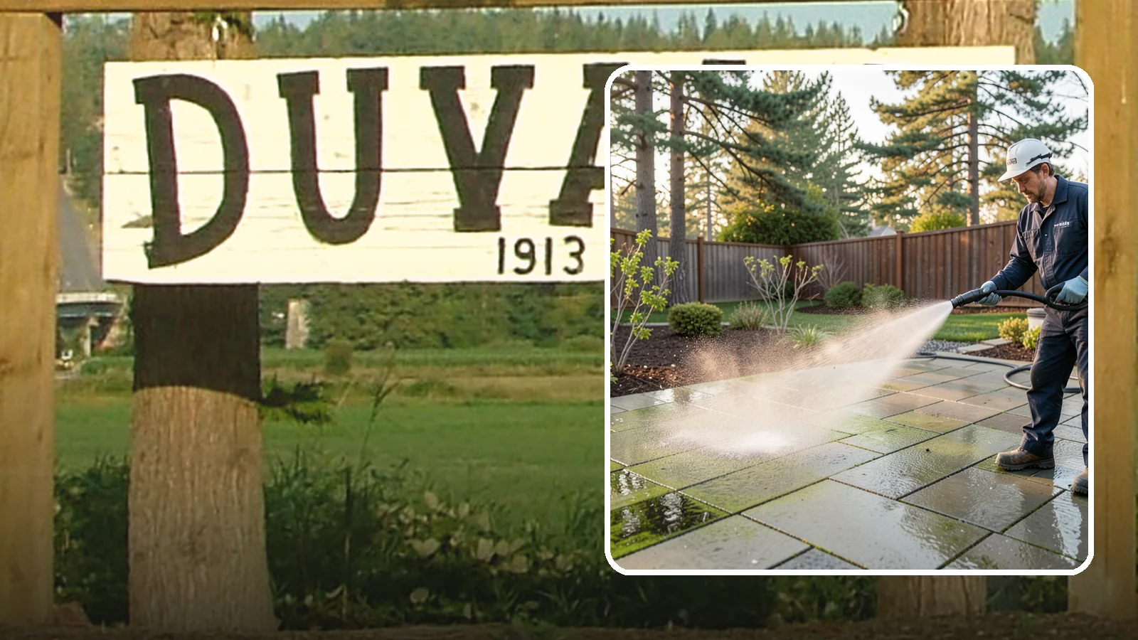 Patio Algae Removal in Duvall, King County, WA - Strip the slick green and black algae film that coats patios through Washington's wet months.