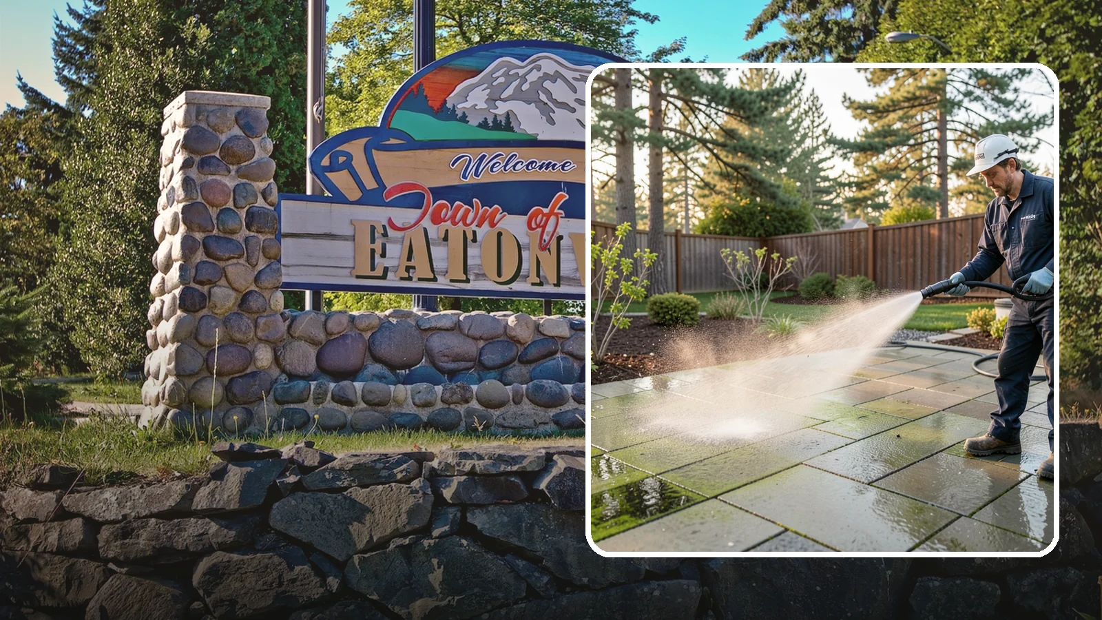 Patio Algae Removal in Eatonville, Pierce County, WA - Strip the slick green and black algae film that coats patios through Washington's wet months.