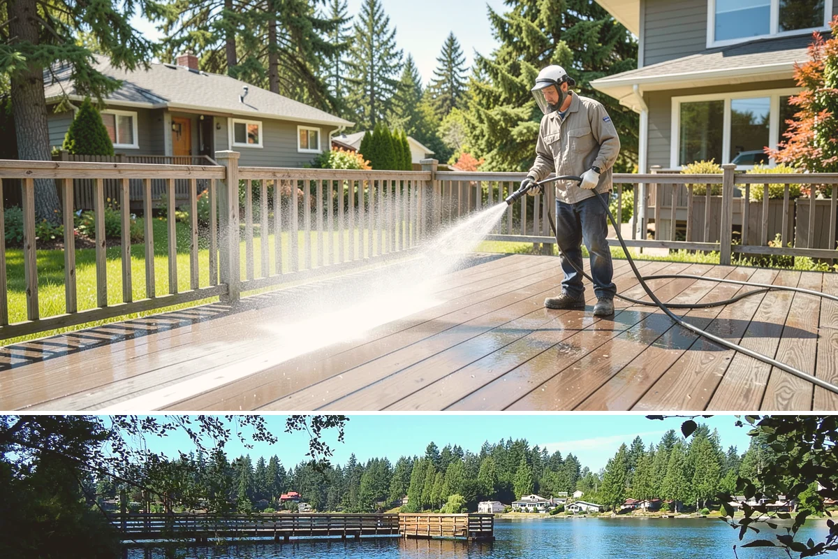 Patio Algae Removal in Federal Way, King County, WA - Patio algae removal is most effective from late spring through summer when surfaces can dry.