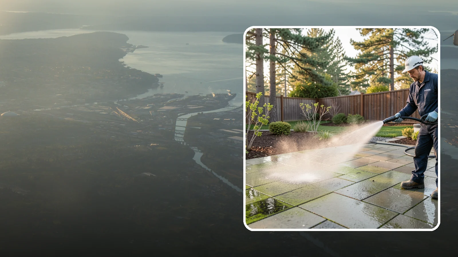 Patio Algae Removal in Fife, Pierce County, WA - Strip the slick green and black algae film that coats patios through Washington's wet months.