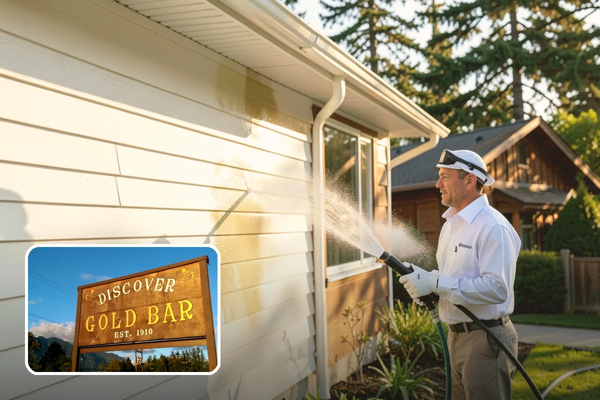 Patio Algae Removal in Gold Bar, Snohomish County, WA - Removes the slick, discoloring algae layer