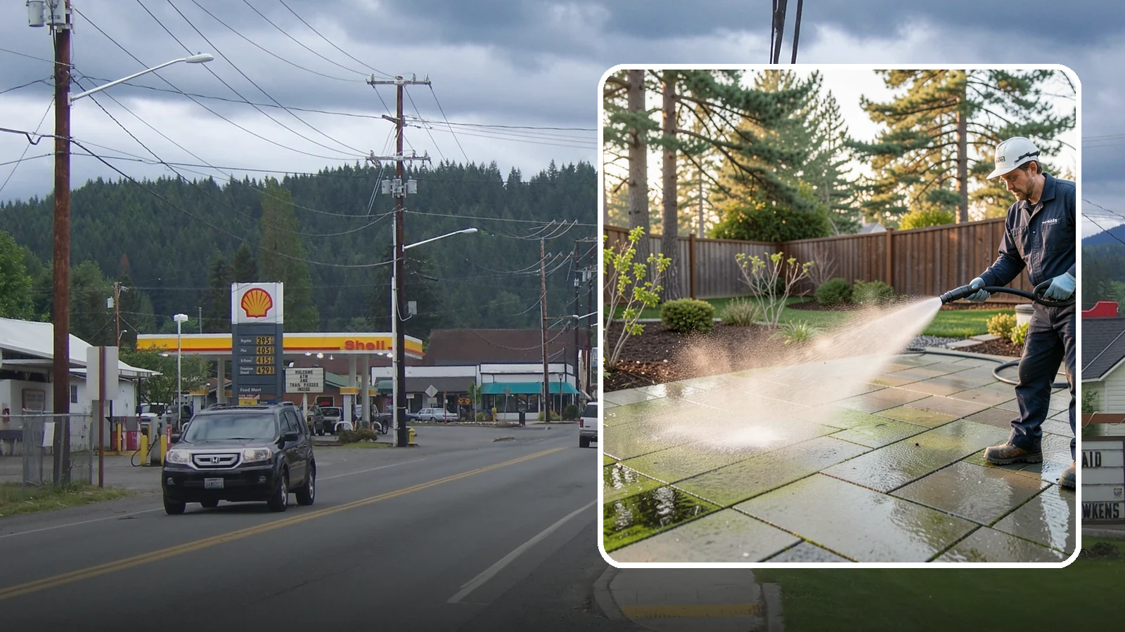 Patio Algae Removal in Granite Falls, Snohomish County, WA - Strip the slick green and black algae film that coats patios through Washington's wet months.
