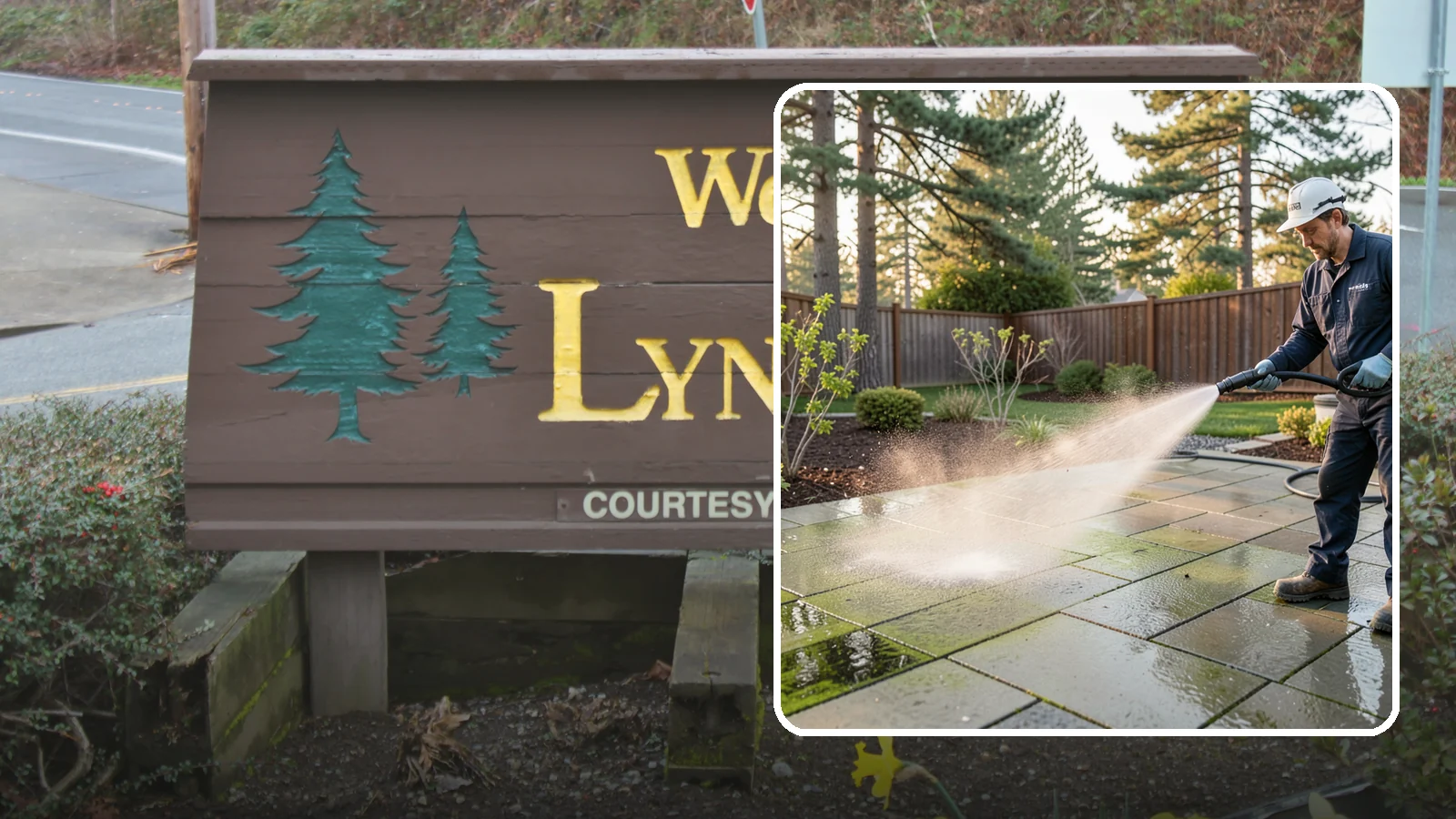 Patio Algae Removal in Lynnwood, Snohomish County, WA - Strip the slick green and black algae film that coats patios through Washington's wet months.