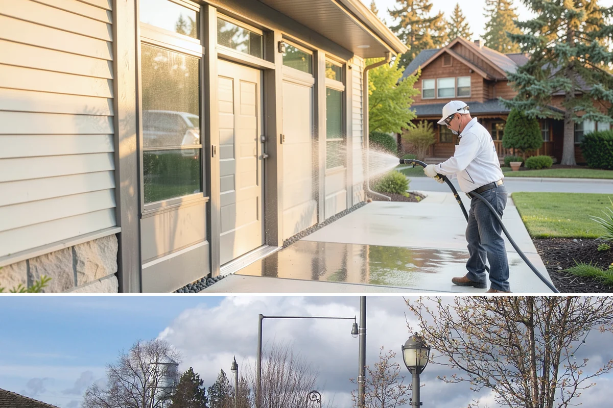 Patio Algae Removal in Marysville, Snohomish County, WA - Patio algae removal is most effective from late spring through summer when surfaces can dry.