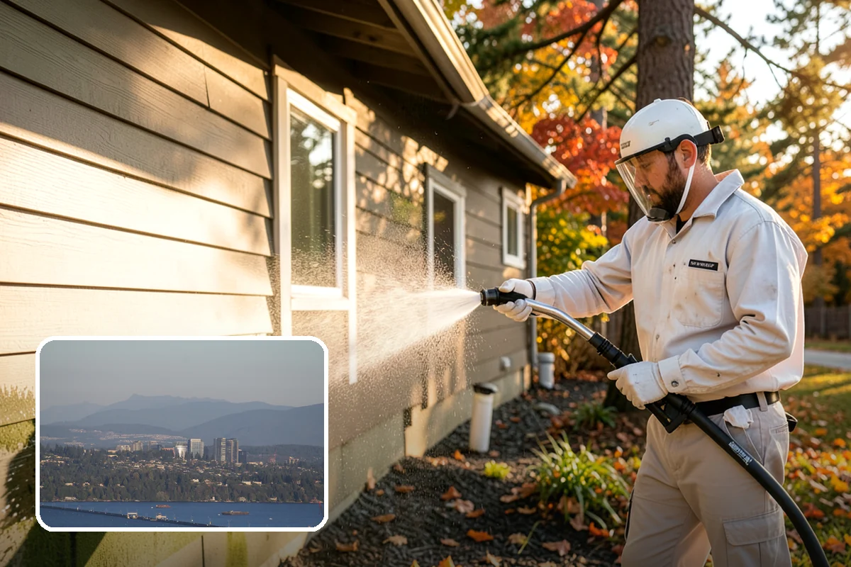 Patio Algae Removal in Medina, King County, WA - Removes the slick, discoloring algae layer