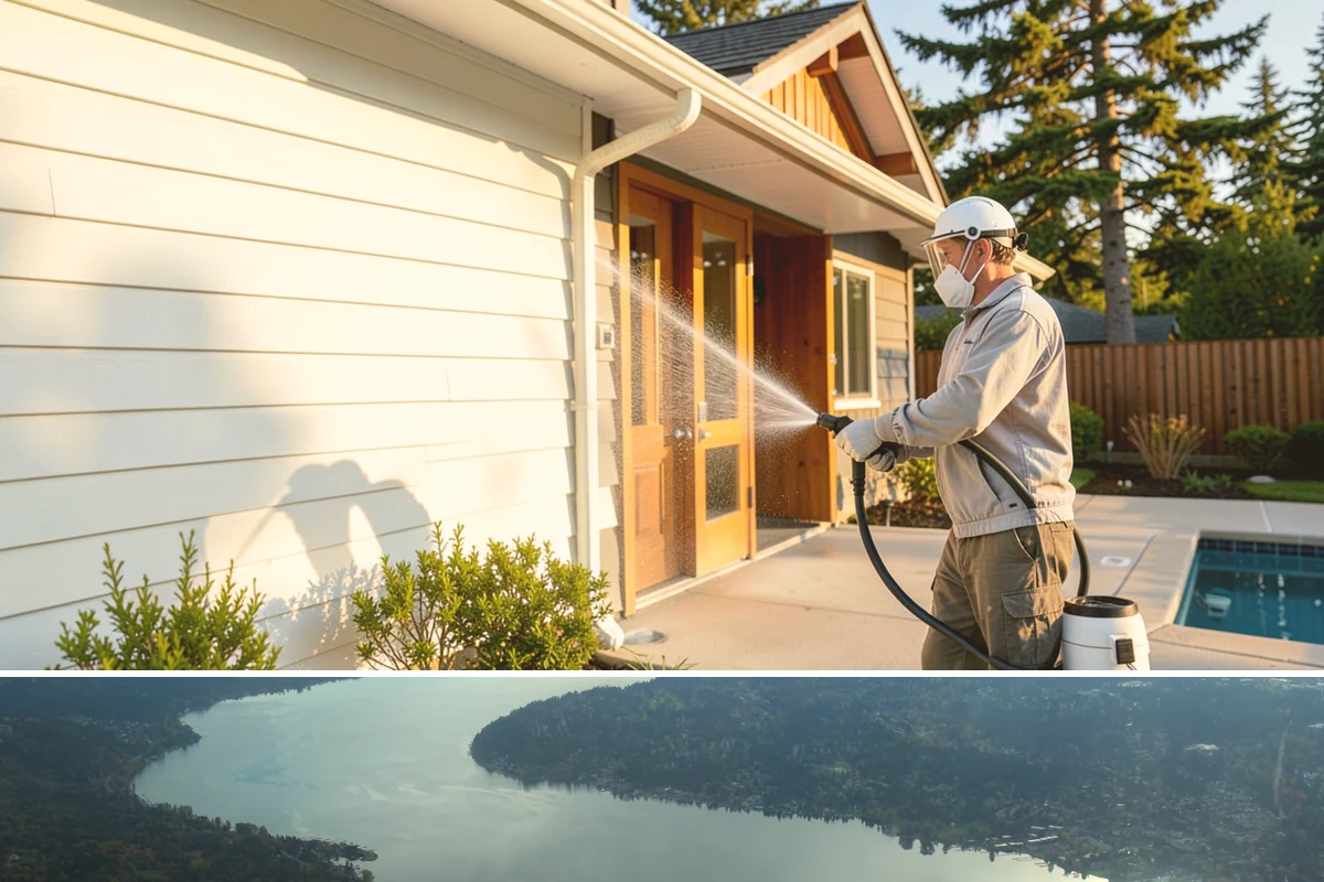 Patio Algae Removal in Sammamish, King County, WA - Patio algae removal is most effective from late spring through summer when surfaces can dry.
