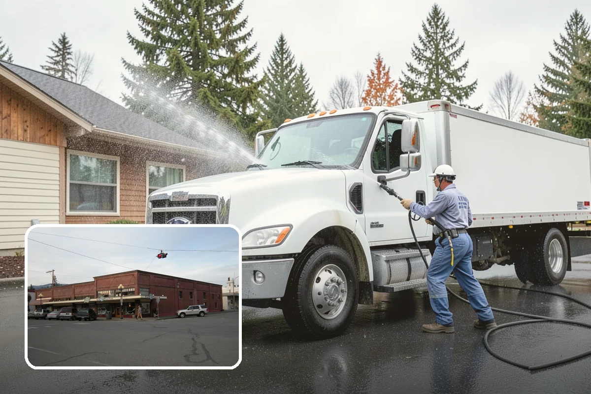 Patio Algae Removal in Sedro-Woolley, Skagit County, WA - Removes the slick, discoloring algae layer