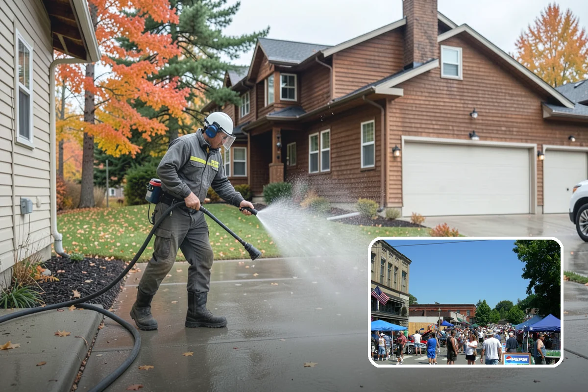 Patio Algae Removal in Snohomish, Snohomish County, WA - Removes the slick, discoloring algae layer