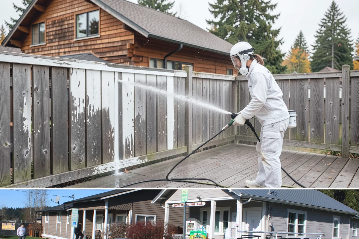 Patio Algae Removal in South Prairie, Pierce County, WA - Patio algae removal is most effective from late spring through summer when surfaces can dry.