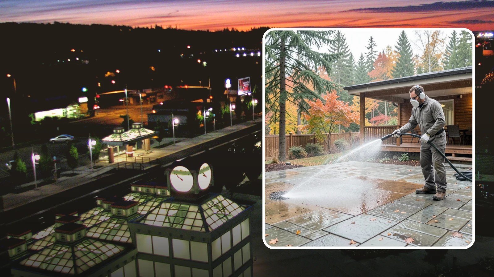 Patio Cover Cleaning in Auburn, King County, WA - We wash patio covers top and bottom to remove needle debris, moss, and the drip stains that shade structures collect.