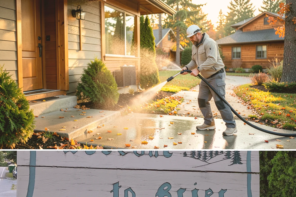Patio Cover Cleaning in Brier, Snohomish County, WA - Late spring cleaning clears winter debris and readies the patio cover for the outdoor entertaining season.