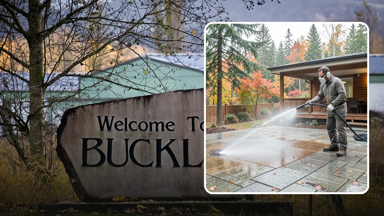 Patio Cover Cleaning in Buckley, Pierce County, WA - We wash patio covers top and bottom to remove needle debris, moss, and the drip stains that shade structures collect.