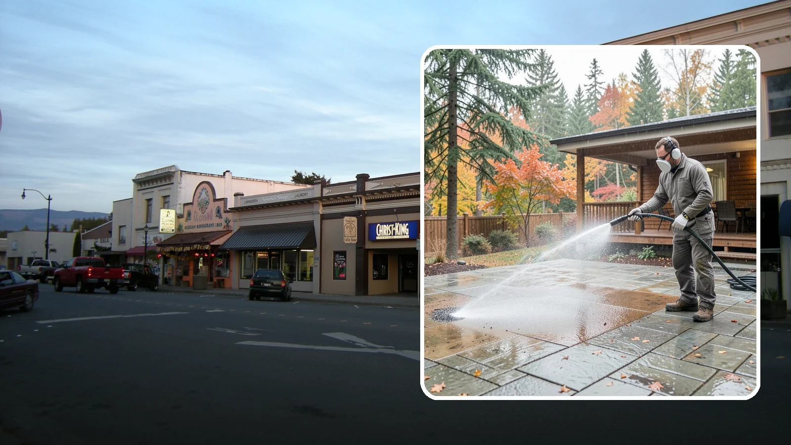 Patio Cover Cleaning in Burlington, Skagit County, WA - We wash patio covers top and bottom to remove needle debris, moss, and the drip stains that shade structures collect.