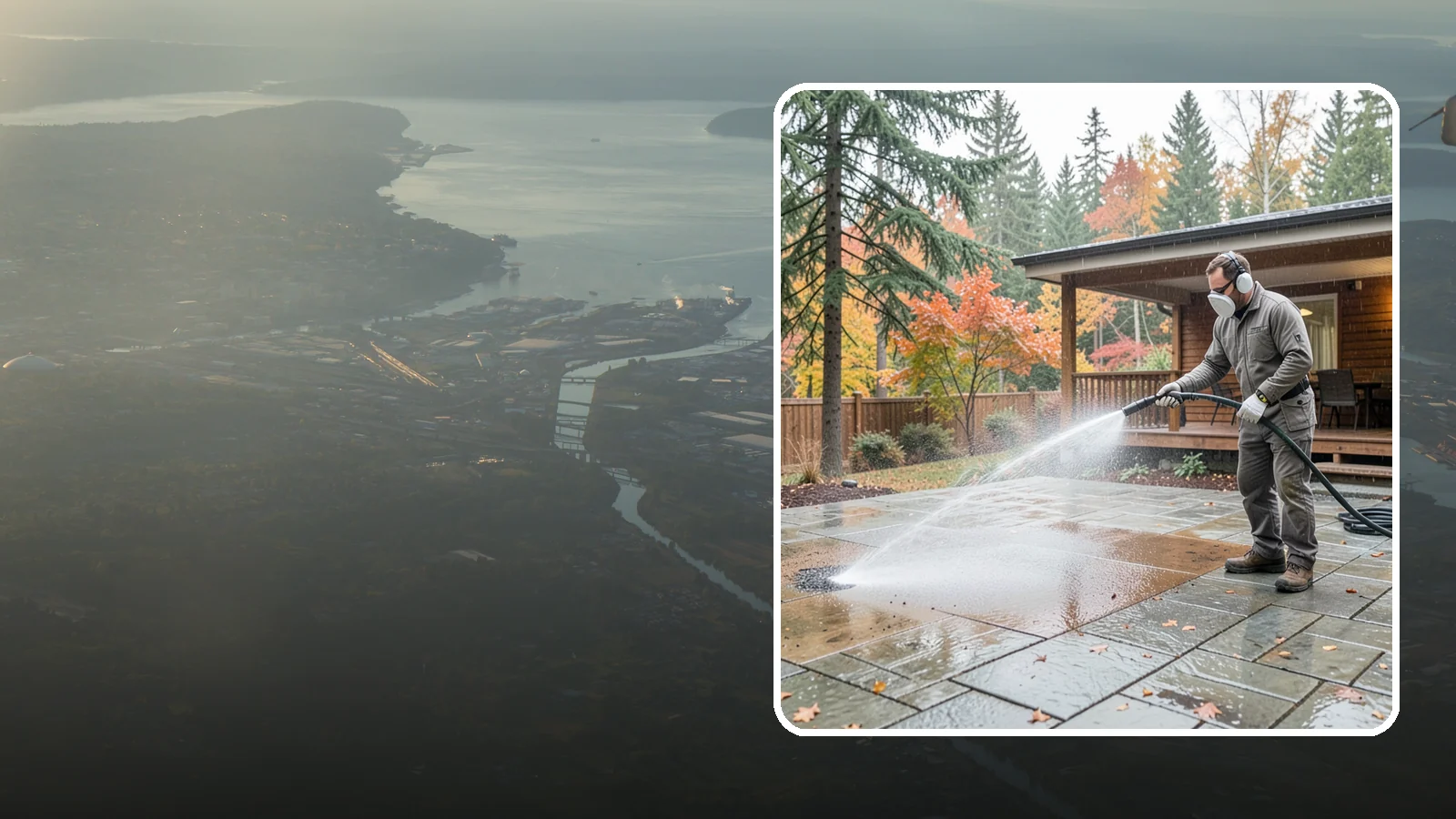 Patio Cover Cleaning in Fife, Pierce County, WA - We wash patio covers top and bottom to remove needle debris, moss, and the drip stains that shade structures collect.