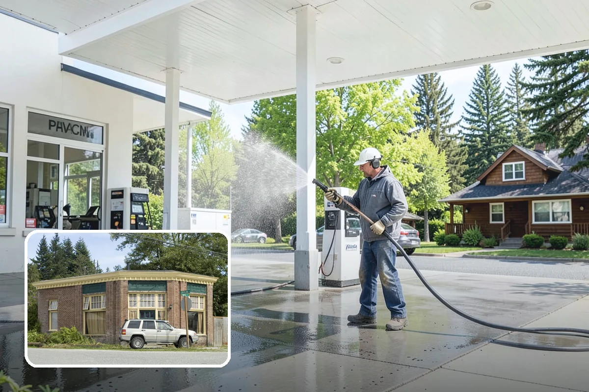 Patio Cover Cleaning in Hamilton, Skagit County, WA - Clears heavy needle and moss buildup from the cover top