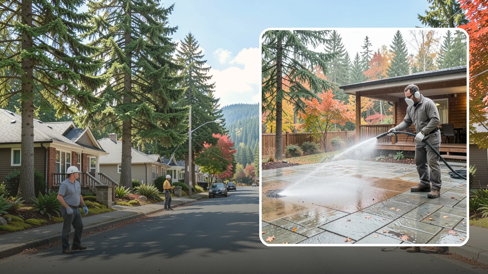 Patio Cover Cleaning in Hunts Point, King County, WA - We wash patio covers top and bottom to remove needle debris, moss, and the drip stains that shade structures collect.