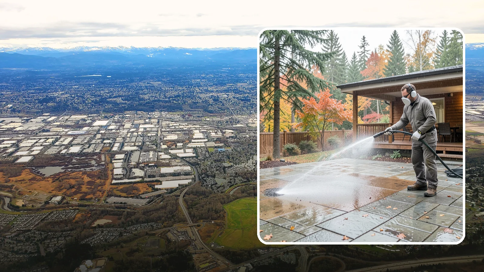 Patio Cover Cleaning in Kent, King County, WA - We wash patio covers top and bottom to remove needle debris, moss, and the drip stains that shade structures collect.