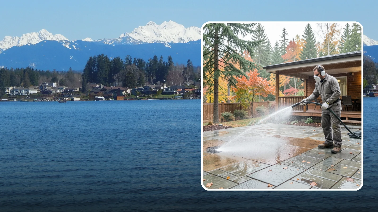 Patio Cover Cleaning in Lake Stevens, Snohomish County, WA - We wash patio covers top and bottom to remove needle debris, moss, and the drip stains that shade structures collect.