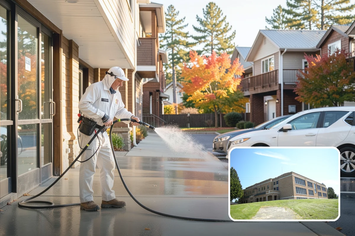 Patio Cover Cleaning in Maple Valley, King County, WA - Clears heavy needle and moss buildup from the cover top