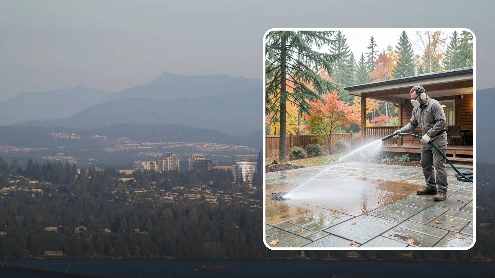 Patio Cover Cleaning in Medina, King County, WA - We wash patio covers top and bottom to remove needle debris, moss, and the drip stains that shade structures collect.