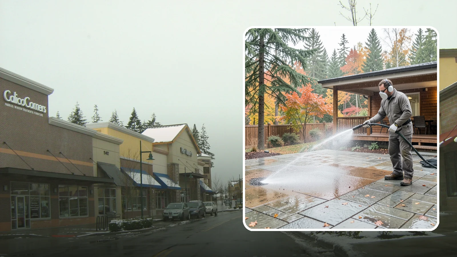 Patio Cover Cleaning in Mill Creek, Snohomish County, WA - We wash patio covers top and bottom to remove needle debris, moss, and the drip stains that shade structures collect.