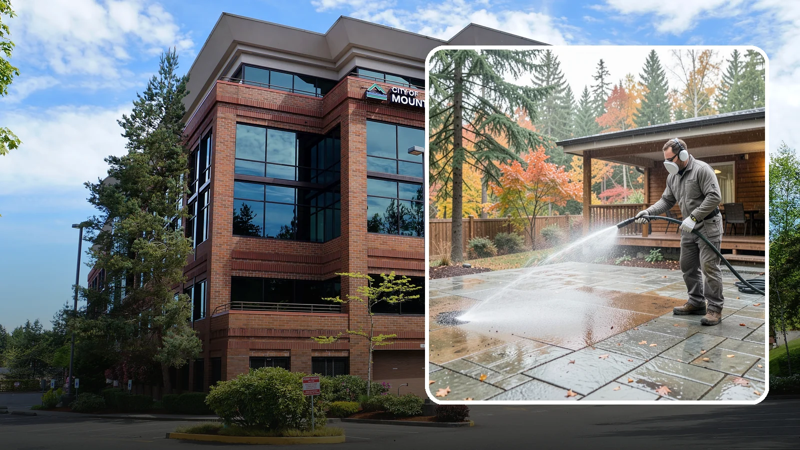 Patio Cover Cleaning in Mountlake Terrace, Snohomish County, WA - We wash patio covers top and bottom to remove needle debris, moss, and the drip stains that shade structures collect.