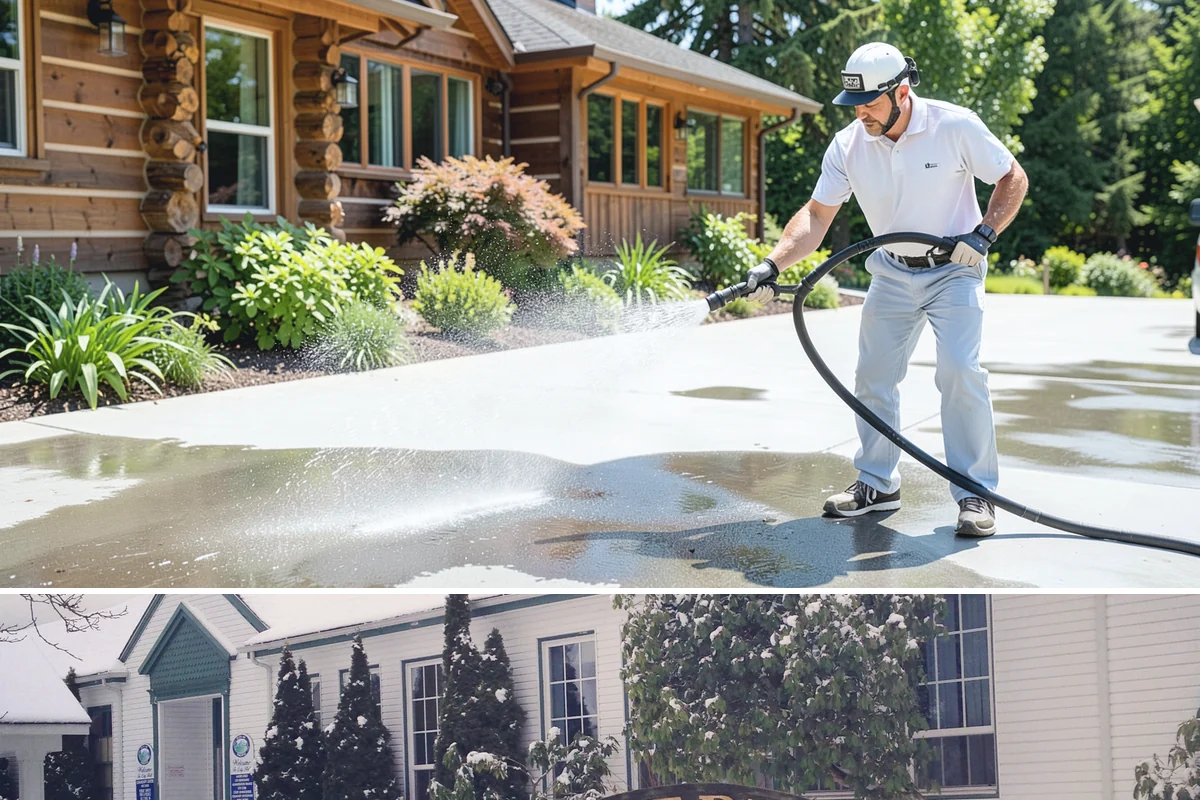 Patio Cover Cleaning in Pacific, King County, WA - Late spring cleaning clears winter debris and readies the patio cover for the outdoor entertaining season.